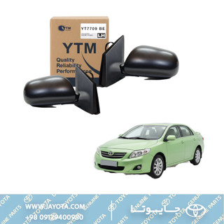 آینه بغل برقی ساده تویوتا کرولا 13-2009 - وای تی ام تایوانی